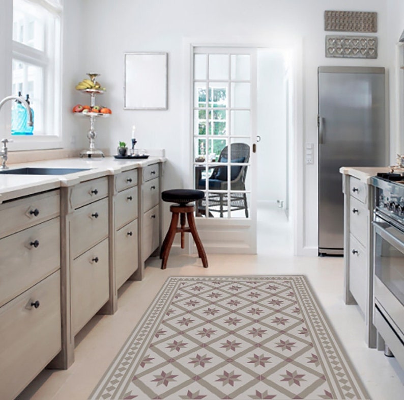 Modern Linoleum Kitchen Rug PVC Floor Runner Kitchen Vinyl Etsy