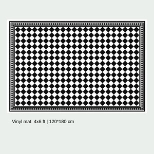 PVC Kitchen Mat, Vinyl Kitchen Mat, Modern Kitchen Floor Accessory, Non ...