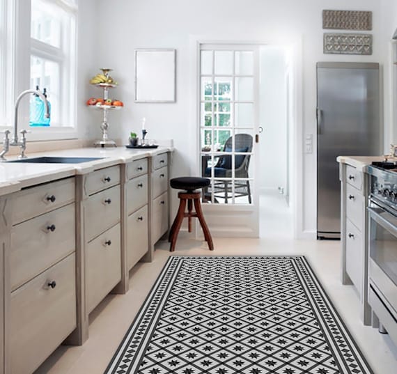 Vinyl kitchen mat deals