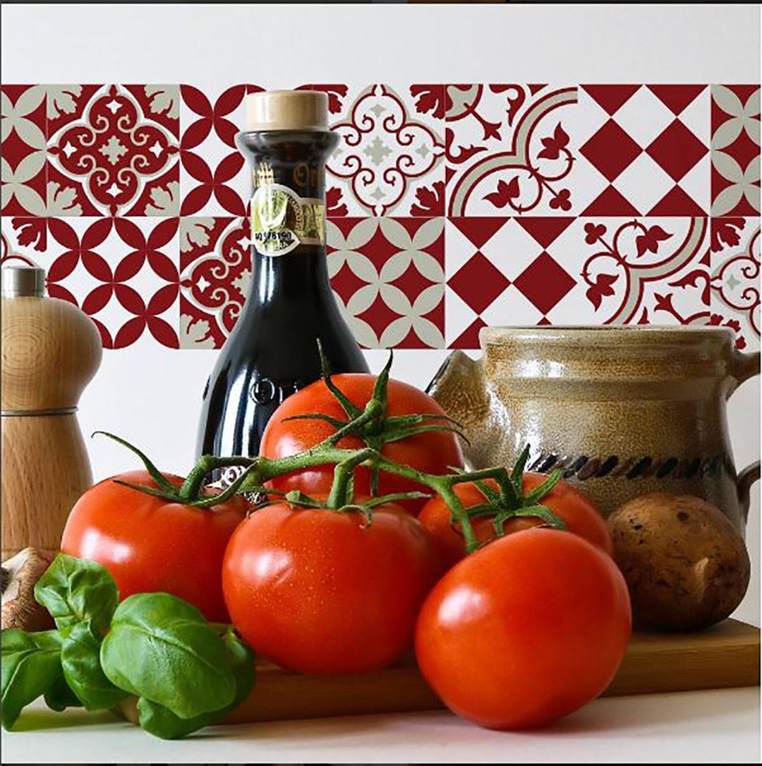 Mix Tile Decals Cuisine/Bathroom Tuiles Carreaux de Sol en Vinyle Livraison Gratuite - Conception 31