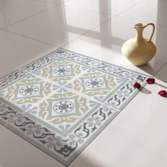 Traditional Tiles Floor Vinyl Tile Stickers Image 0
