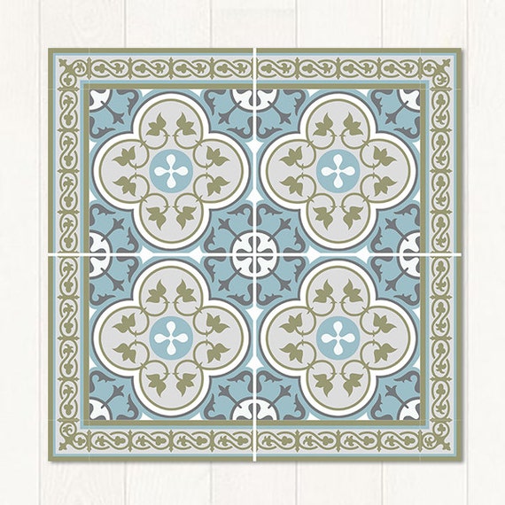 Traditional Tiles Floor Tiles Floor Vinyl Tile Stickers 