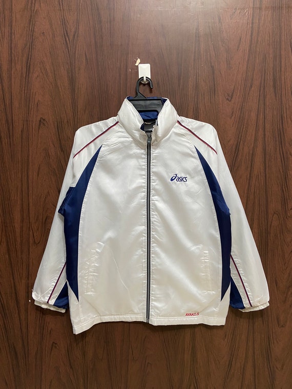 Vintage Asics Jacket Spell Out Embroidered Fit XL White - Etsy