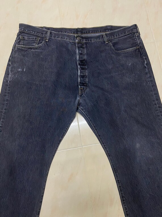 Vintage 501 Levis Denim Jeans Black Big 