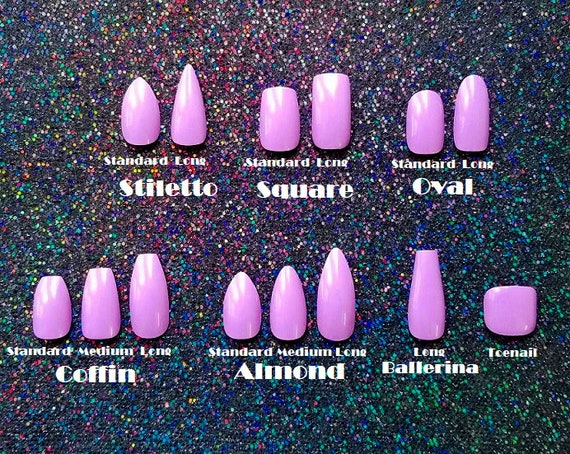 Taupe Holo Nails Choose Your Shape Set Of 20 Fake Nails Etsy