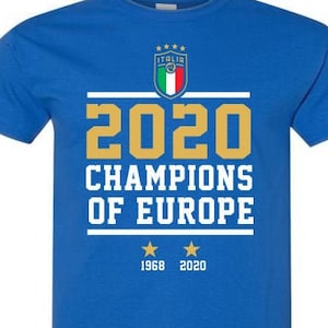 Euro Cup Italy Champions of Europe European Championship Euro 2020 Finals Italian Finals Champ Soccer Football T-shirt