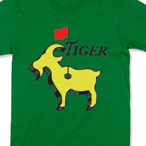 Tiger Goat Masters Greatest of All Time Golfer Augusta Georgia Golf Master Tournament PGA Woods G.O.A.T Best ever Golfer