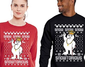 snowtorious christmas sweater amazon