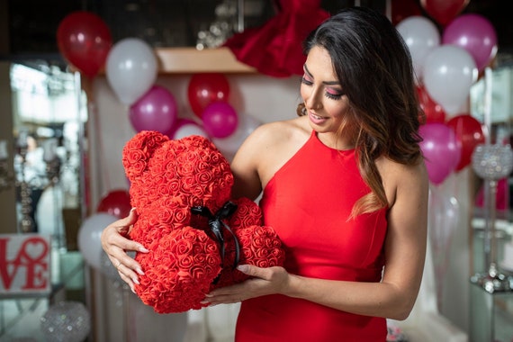 rose bear 40cm