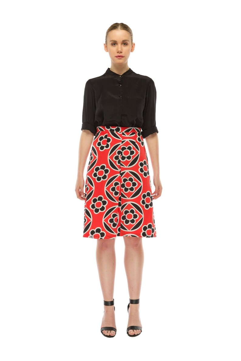 Black Lets Go Silk Shirt