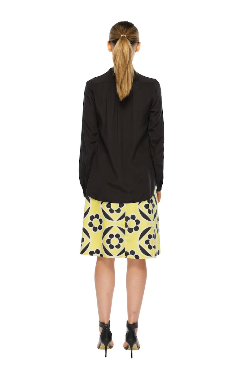 Black Lets Go Silk Shirt