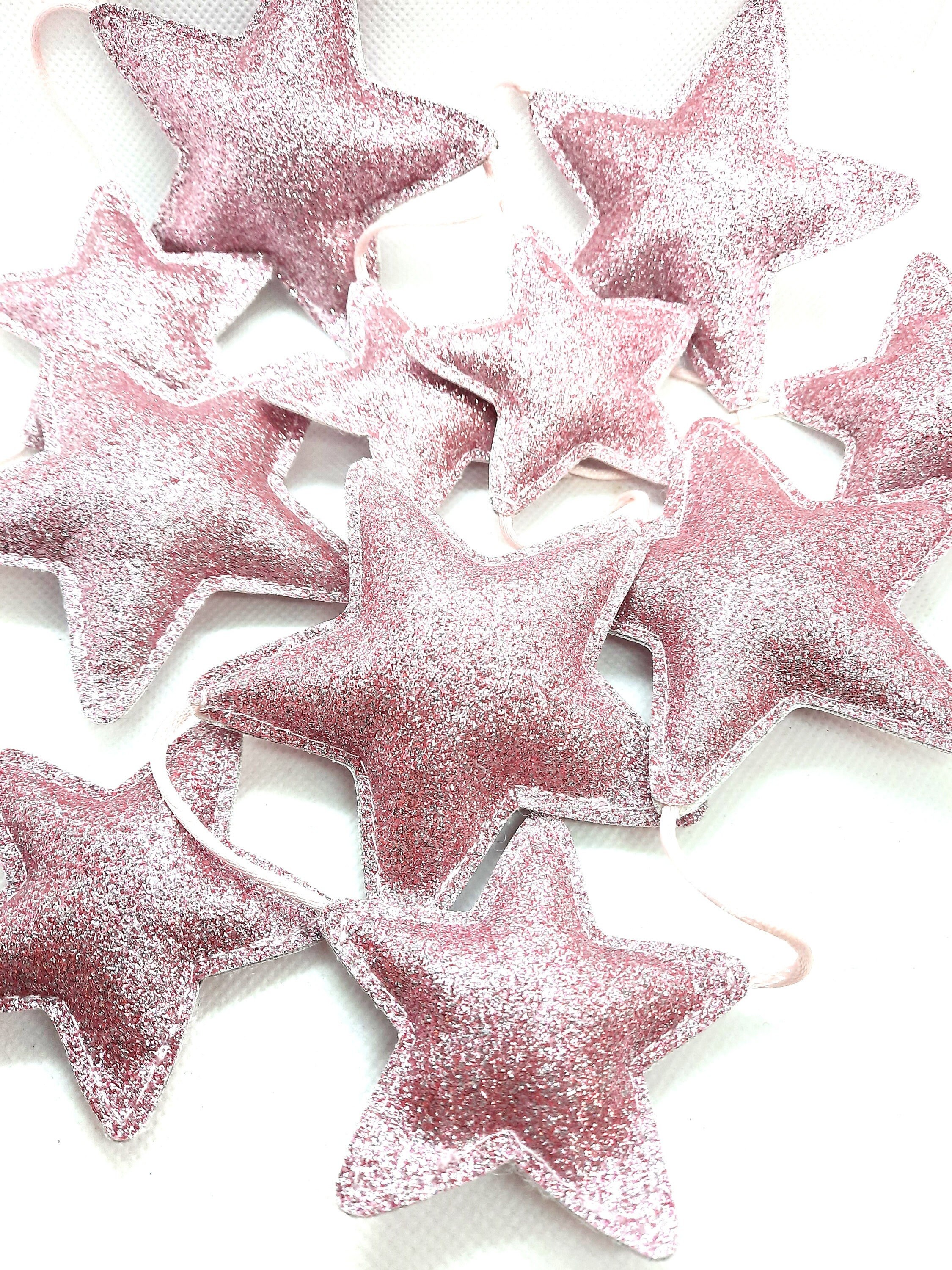 Guirlande 4 Coloris Étoile Tissu Fines Paillettes