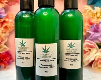 Hemp Oil Herbal Body Wash- Non-GMO, Vegan, Paraben Free