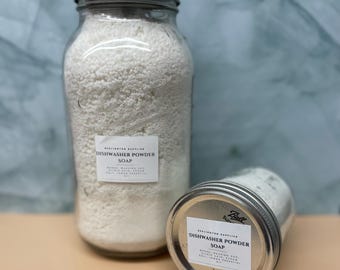 Dishwasher Powder- 5 ingredients, Great Clean Fresh Scent, Sustainable, Minimally Packaged, Earth Friendly