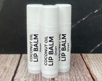 Extra Moisturizing Coconut Oil Lip Balm - Honey Scented extra large lotion tubes, .5 oz each