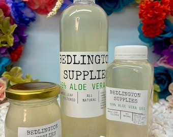 All Natural, Organic Aloe Vera Gel  99%, 4, 8, 16 32, 64 and 128 oz options with Free Domestic Shipping