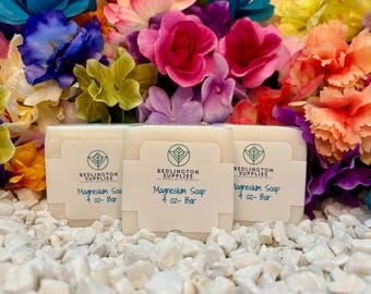 Magnesium Soap Bar- Non-GMO, Vegan, All Natural