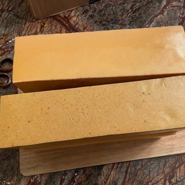 Raw Turmeric Neem with Eucalyptus essential oil and Cactus Honey Powder Soap Loaf or individual Soaps