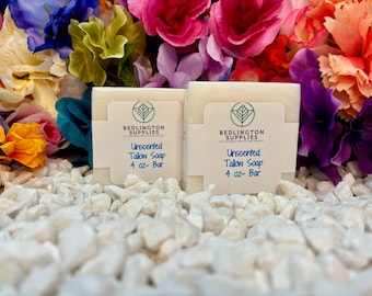 Tallow Soap Bar - 4 Fragrance Options - All Natural, Non-GMO