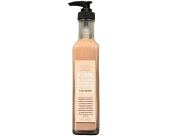 Seoul Naturals Face Wash, Pink Blossom Cleansing Smoothie Face Wash, Clay-Based with Rose Kaolin, Rice & Tapioca, k beauty, 8oz