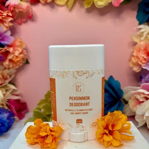 All Natural Persimmon Deodorant, Non-GMO, No Harsh Chemicals, Aluminum Free 2.65 Oz