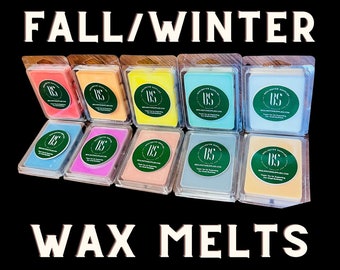 Fall and Winter Soy Wax Melts 3 Oz Packages, Over 50 Scent Variants to  Choose From 