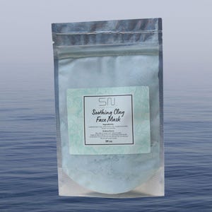 Seoul Naturals, Soothing Blue Cambrian Clay face Mask, All Natural, Vegan, Non-GMO, Seoul Naturals, K-Beauty Skincare - 3oz, 5oz, 10oz, 20oz