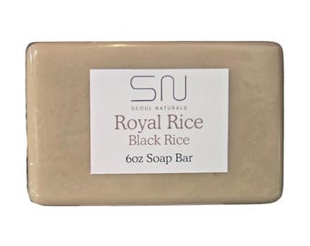 Seoul Naturals Royal Rice Soap with Black Rice, Rice Bran Oil, & Grapefruit Essential Oil, k beauty, 6 oz