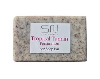Persimmon Soap Bar: Tropical Piña Colada Scent, Nonenal Odor Neutralizer