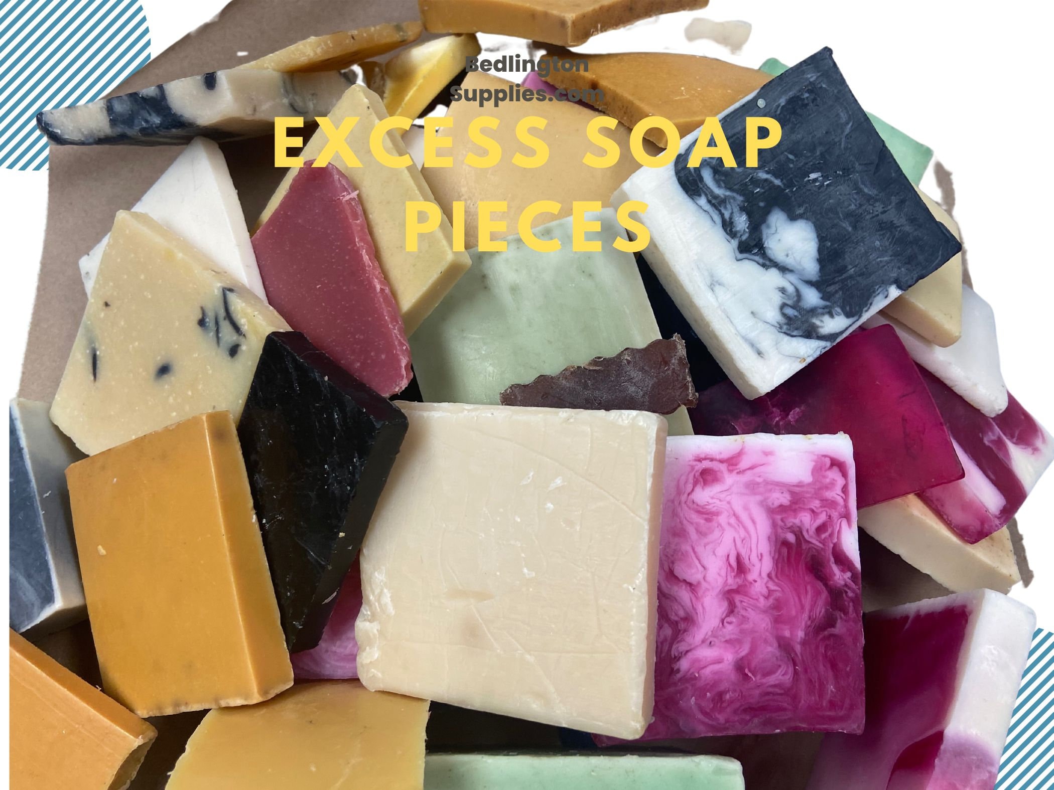 2 ,5, 10 and 20  lb options of Soap End Pieces- Great for Air BnBs, sampler soaps, gift soap pieces, etc