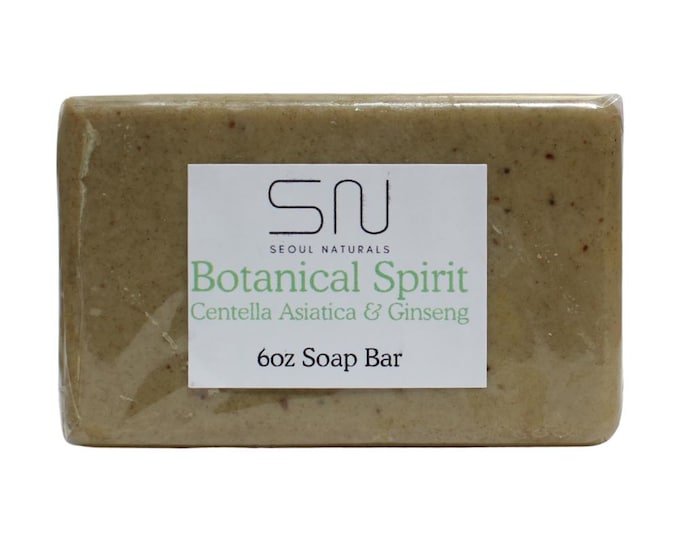 Featured listing image: Seoul Naturals Botanical Spirit Centella Asiatica & Ginseng Soap, k beauty, 6 oz