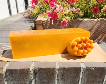 Carrot Soap with Raw Turmeric and Ginger, Available in Loaf or Single Bar options