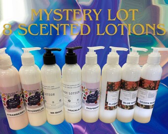 Mystery Random Lot of Amazingly Scented Body Lotions, 8 oz Bottles