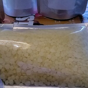 Organic Yellow, Natural, Filtered Beeswax Pellets, 8 oz, Free Domestic Shipping image 2