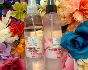 New Rose Skincare Combo Kit-  Rosewater Micellar Water and Fermented Rice Rosewater