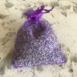 French Dried Lavender in  9x12 Organza Lavender Sachets, Wedding Favors, Environmentally Friendly Wedding Confetti, Biodegradable