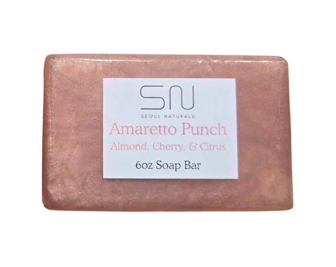 Featured listing image: Seoul Naturals Amaretto Punch Soap Bar, Almond Cherry Citrus, k beauty, 6 oz