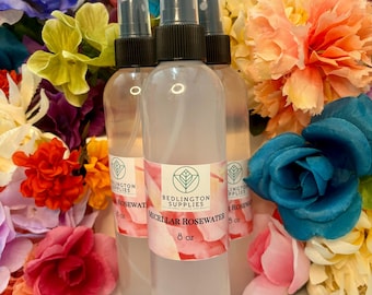 NEW Micellar Rosewater, All Natural, Vegan, Non-GMO, Cleansing, Make-up Removing, Refreshing Formula