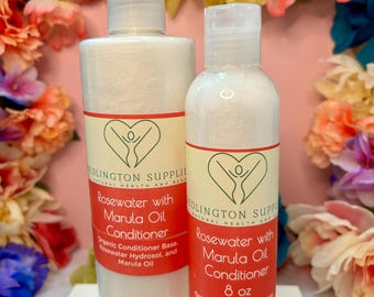 Rosewater Marula Oil Conditioner- All Natural, Vegan, Non-GMO