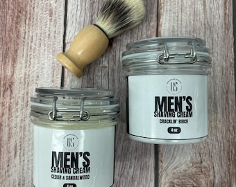 Men's Shaving Cream w/ Barber Brush