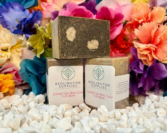 Sea Moss Coffee Vanilla Coconut Soap Bar- All Natural, Vegan, Non-GMO