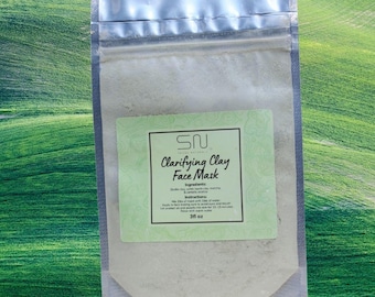 Seoul Naturals, Clarifying Green Zeolite Face Mask, All Natural, Vegan, Non-GMO, Seoul Naturals, K-Beauty Skincare - 3oz, 5oz, 10oz, 20oz