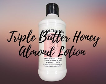 Amazing Triple Butter Moisturizing Lotion with Cocoa Butter, Mango Butter, and Shea Butter, 8 oz, Vegan, Non-GMO