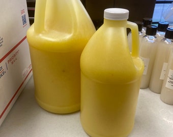 Turmeric Mango Papaya Face Wash with Kojic Acid, Now Available in gallon and 1/2 gallon options