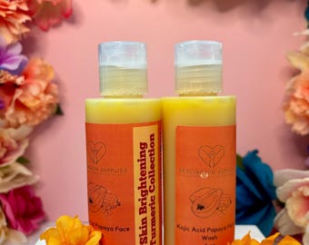 Turmeric Mango Papaya Face Wash with Kojic Acid, 4 oz