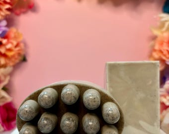 Dead Sea Mud Exfoliating Soaps Bars, with Cracklin Birch Fragrance, Non-GMO, Vegan, All Natural