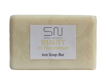 Seoul Naturals B3AUTY 2% Niacinamide Soap with Yuzu, k beauty, 6 oz