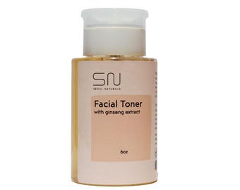 Seoul Naturals Ginseng Facial Toner with Witch Hazel, All Natural, Vegan, Non-GMO, k Beauty, 6 oz