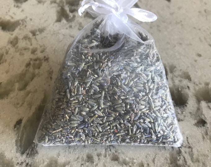 Featured listing image: French Dried Lavender in  9x12cm  Organza Lavender Sachets, Wedding Favors, Environmentally Friendly Wedding Confetti, Biodegradable
