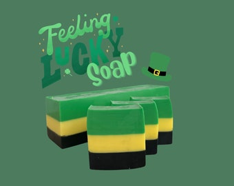 Feeling Lucky 3 Layer Soap, Available in Loaf or Single Bar options